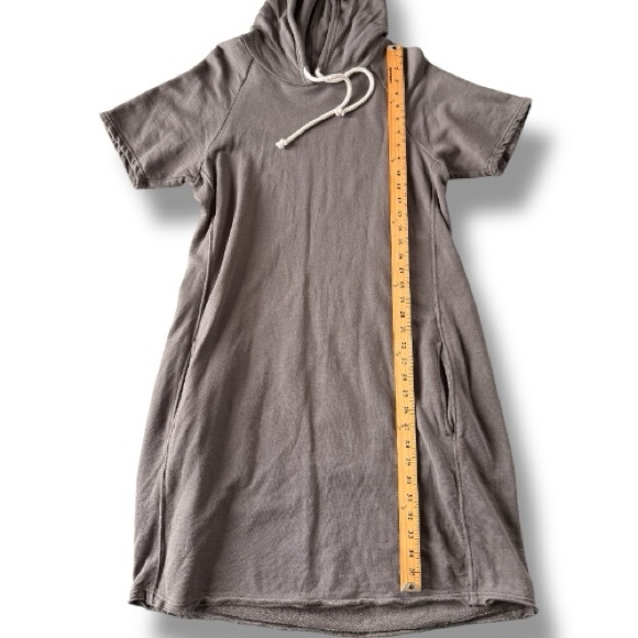 Pact Organic Cotton French Terry
Hooded Hoodie Sweatshirt Dress Size Large Gray - Picture 7 of 10